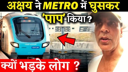 People Badly Slams Akshay Kumar For Travelling In Mumbai Metro