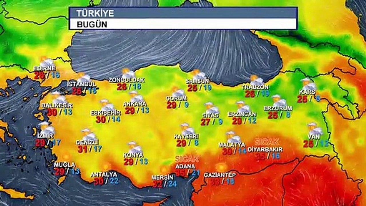 Meteoroloji Genel Müdürlüğü 19 Eylül hava durumu tahmini