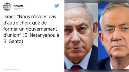 Israël : Netanyahu appelle Gantz à la formation d’un gouvernement d’union