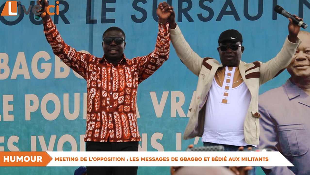 Meeting de l’opposition : Les messages de Gbagbo et Bédié aux militants