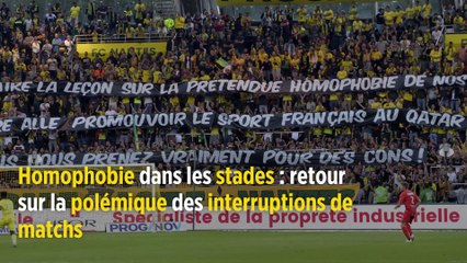 Homophobie dans les stades : retour sur la polémique des interruptions de matchs