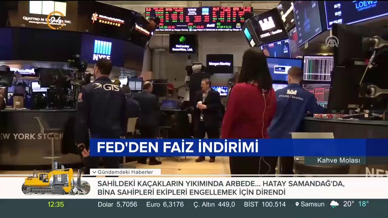 FED'den faiz indirimi