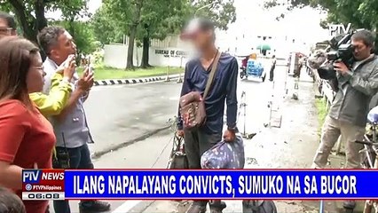 Ilang napalayang convicts, sumuko na sa BuCor