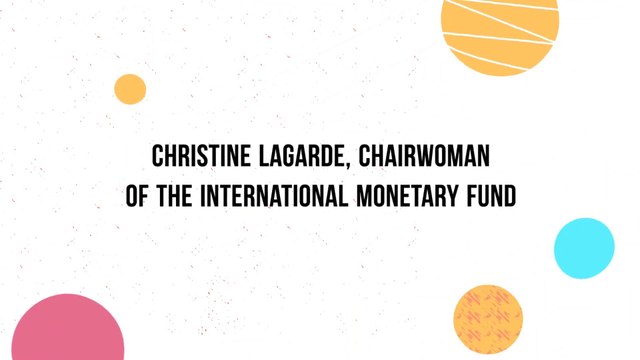 Christine Lagarde, Chairwoman of the International Monetary Fund
