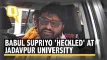 Babul Supriyo 'Heckled' at Jadavpur University