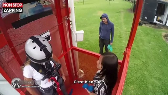 Pékin Express : Laetitia paniquée avant un saut à l'élastique pour la finale (vidéo)