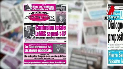 REVUE DE PRESSE CAMEROUNAISE DU 19 SEPTEMBRE 2019
