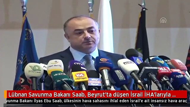 Lübnan Savunma Bakanı Saab, Beyrut'ta düşen İsrail İHA'larıyla ilgili konuştu (1)