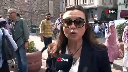 Galata Kulesi prostat kanserine dikkat çekmek için mavi kravat taktı