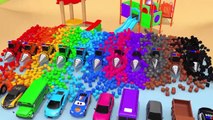 Learn Colors with Street Vehicle and Assemble Flying Toy Cars in Magic Slide Pretend Play for Kids