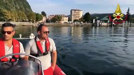 Legnano - Uomo disperso nel lago, sottomarino “Perseus” scandaglia i fondali (19.09.19)