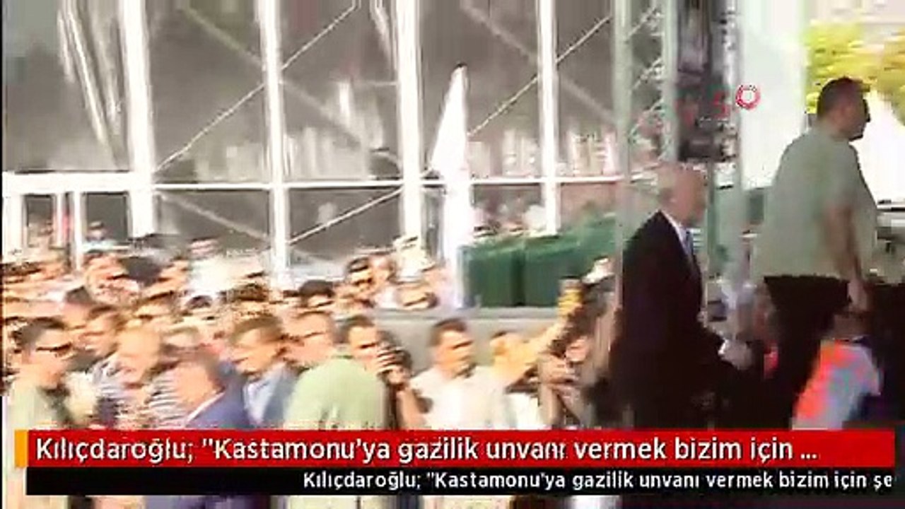 Kılıçdaroğlu: "Kastamonu'ya gazilik unvanı vermek bizim için şeref olur"