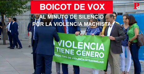 Boicot de Vox al minuto de silencio contra la violencia de género