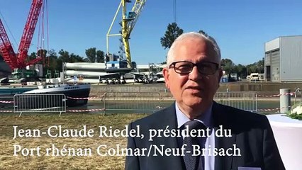 Le port rhénan de Colmar/Neuf-Brisach s'équipe pour les colis lourds