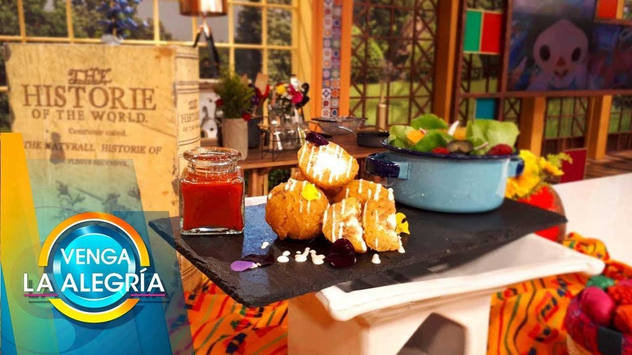 Prepara unas ricas croquetas adobadas de plátano, chicharrón y queso. ¡Deliciosas!| Venga La Alegría