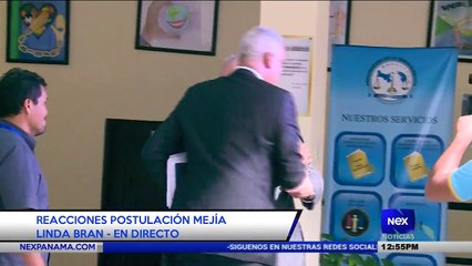 Reacciones por postulación de Mejía - Nex Noticias