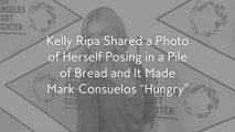 Kelly Ripa Shared a Photo of Herself Posing in a Pile of Bread and It Made Mark Consuelos “Hungry”