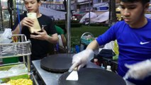 Vietnamese roadside snacks Street food - Durian pancakes