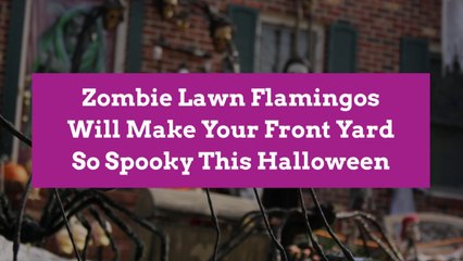 Zombie Lawn Flamingos Will Make Your Front Yard So Spooky This Halloween