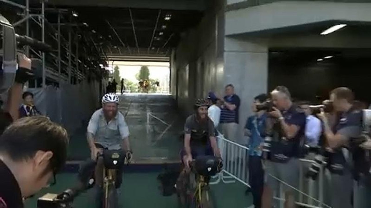 Mit dem Rad nach Tokio zur Rugby Weltmeisterschaft