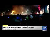Así fue el accidente con pirotecnia durante Grito en Xalapa, Veracruz | Noticias con Francisco Zea