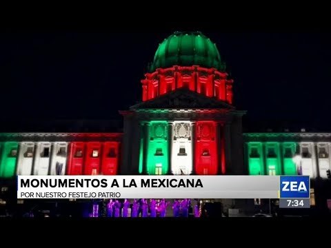Monumentos alrededor del mundo se iluminan con los colores de México | Noticias con Francisco Zea