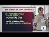 Sancionan a Rosario Robles por falsear declaración patrimonial | Noticias con Ciro Gómez Leyva