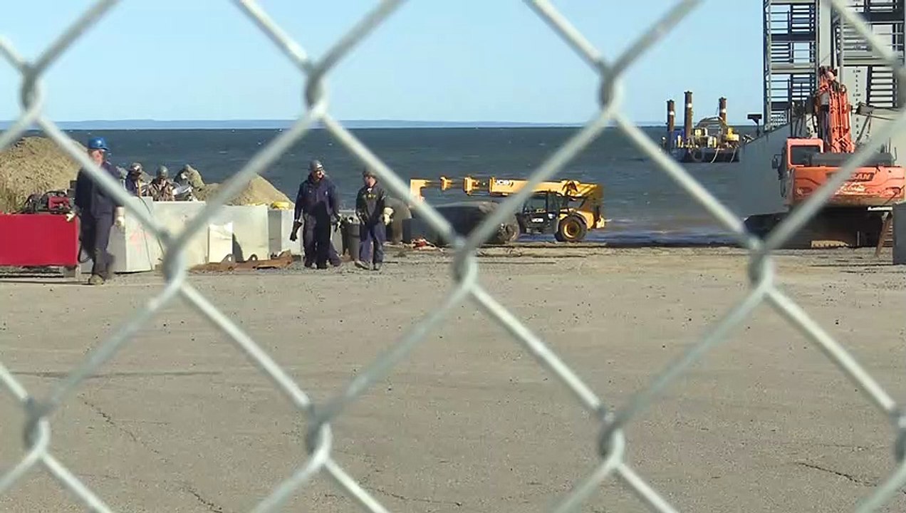 La cale sèche de Bas-Caraquet en route vers Québec