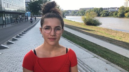 Gloria, 13 ans, collegienne à Nantes, est la plus jeune organisatrice de la grève pour le climat