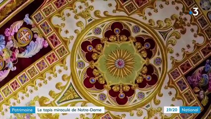 La mission de sauvetage du tapis miraculé de l'incendie de Notre-Dame