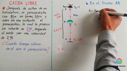 ✅ TUTORIAL FISICA CAÍDA LIBRE de un PARACAIDISTA | CUANTO DEMORARA EN CAER DE UN HELICOPTERO?