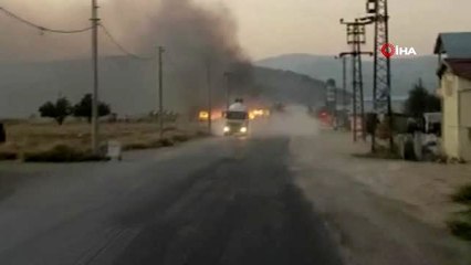 Isparta'da çıkan besihane yangınında 2 hayvan telef oldu