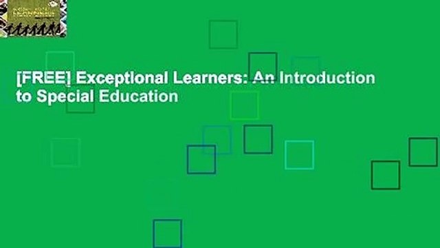 [FREE] Exceptional Learners: An Introduction to Special Education