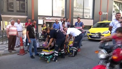 Otomobil ile elektrikli motosiklet çarpıştı, engelli kadın yaralandı