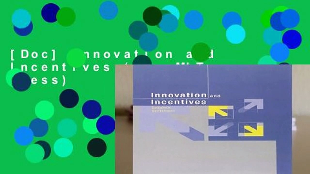 [Doc] Innovation and Incentives (The MIT Press)