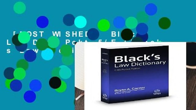 [MOST WISHED] Blacks Law Dict Pckt 5/E (Black s Law Dictionary)