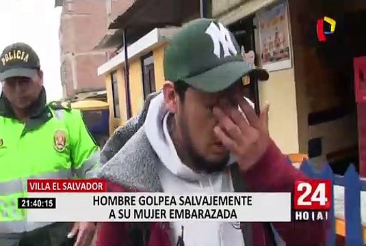 VES: Hombre golpea salvajemente con puñetazos a su mujer embarazada