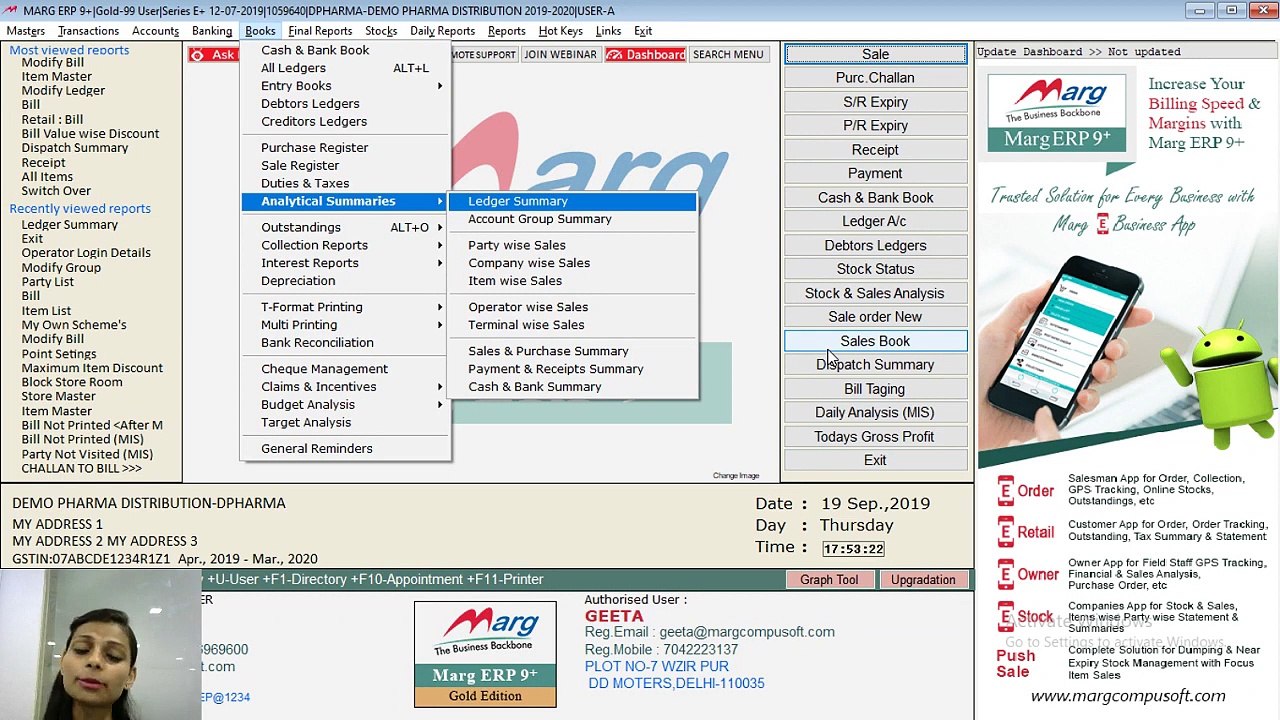 Marg Live Session- Analytical Summaries