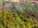 Aydos Ormanı'nda yangının çıkış anı kamerada