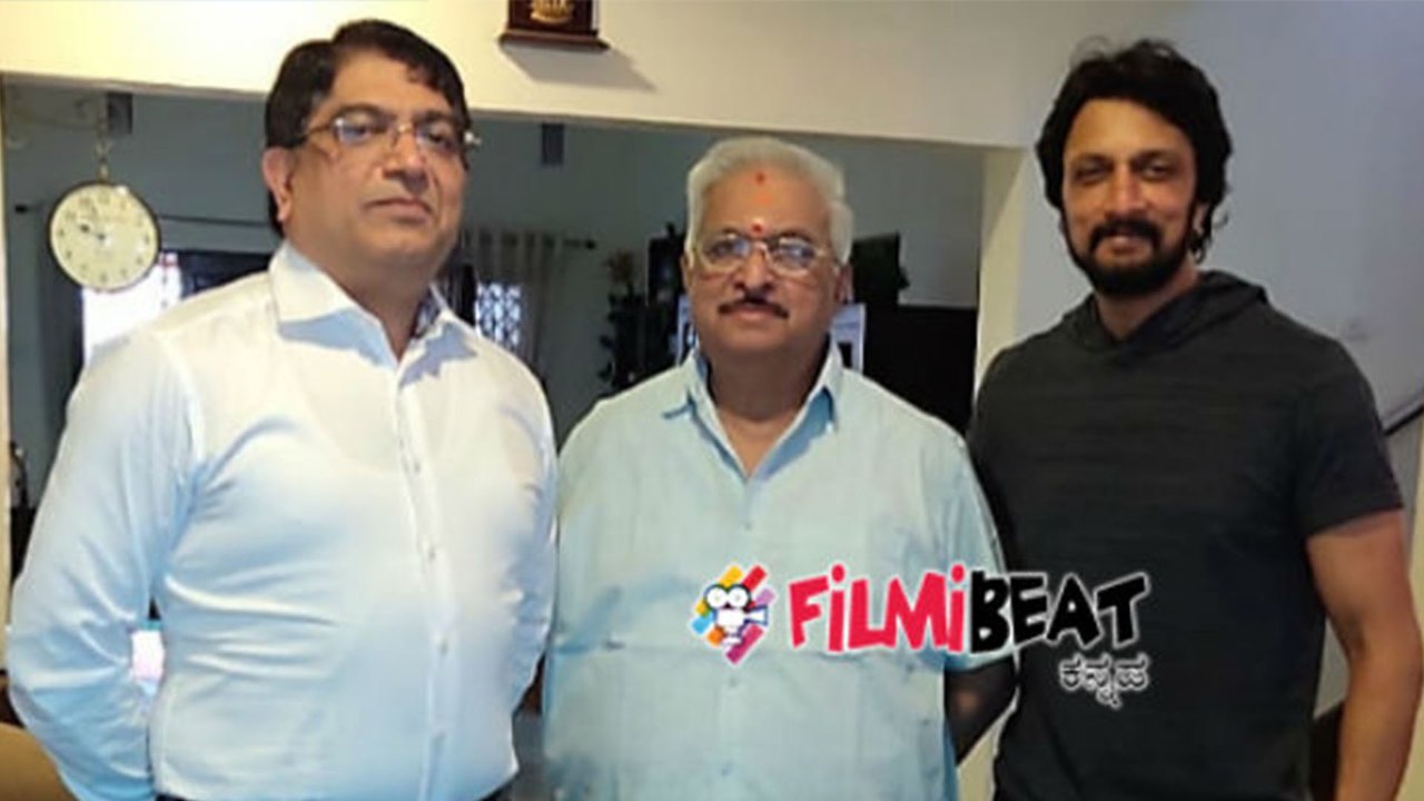 Bangalore Police commissioner Bhaskar rao visited Sudeep house. | Sudeep | FILMIBEAT KANNADA