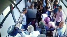 Otobüs şoförü yolcularla birlikte hastayı acile yetiştirdi