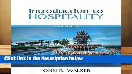 [Doc] Introduction to Hospitality