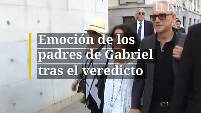 Emoción de los padres de Gabriel tras el veredicto