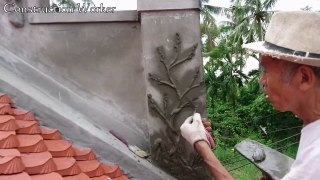 Amazing Construction Worker - Great Art Create Trees And Flowers By Cement