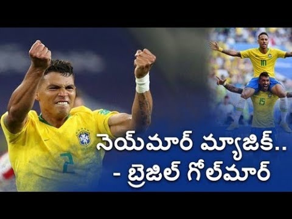 Brazilian footballer Neymar magic : Brazil into 2018 World Cup quarterfinals
