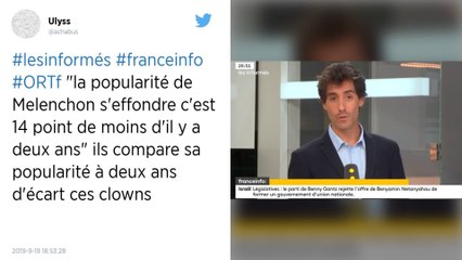 Jean-Luc Mélenchon : les 3/4 des Français ont une mauvaise opinion du leader de la France insoumise.