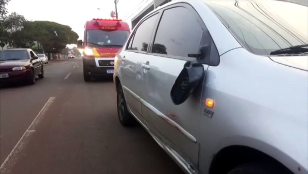 Motociclista fica ferido em acidente na Rua Pio XII, na Neva