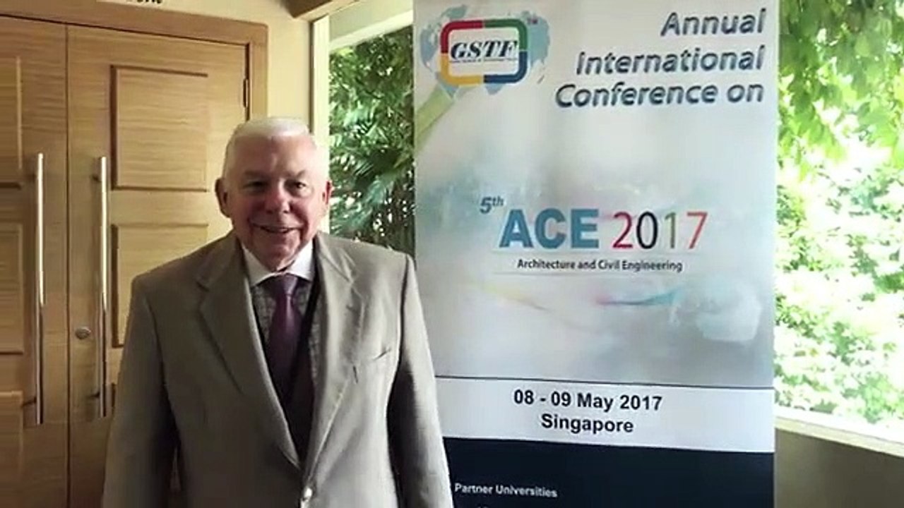Prof. Tom Iseley at ACE Conference 2017 by GSTF Singapore