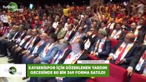 Kayserispor için düzenlenen yardım gecesinde 80 bin 349 forma satıldı