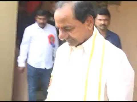 Honourable Chief Minister Sri K Chandrashekhar Rao in sarada peetham Visakhapatnam.